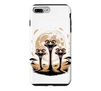 Three Ostrich Moon Big Bird Parody Safari Case for iPhone 7 Plus/8 Plus