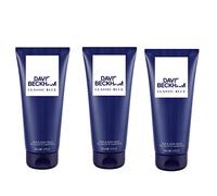 Three Pack David Beckham Classic Blue Shower Gel 3x200ml