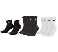 Nike Everyday Cushioned Tennis Socks 3 Pack Unisex - white, black, Size 42-46