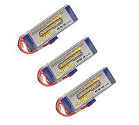 THREE PACK - Overlander Supersport LiPo Battery 2200mAh 3S 11.1v 35C With EC3 Connector Fitted