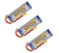 THREE PACK - Overlander Supersport LiPo Battery 2200mAh 3S 11.1v 35C With XT60 Connector Fitted