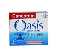 THREE PACKS of Canesten Oasis For Cystitis Cranberry Flavour 6 Sachets