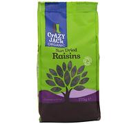 THREE PACKS of Crazy Jack Organic Sun-dried Raisins 375g