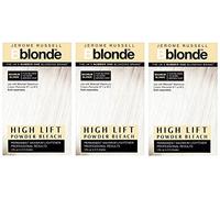 THREE PACKS of Jerome Russell Bblonde High Lift Powder Bleach Maximum Blonde