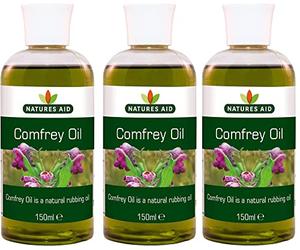 THREE PACKS of Natures Aid Comfrey Oil 150ml
