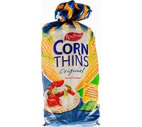 THREE PACKS of Real Foods Original Corn Thins 150g