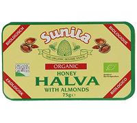THREE PACKS of Sunita Org Almond Honey Halva 75g