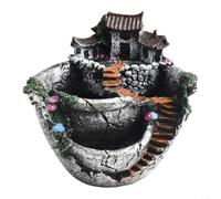 Three Part Planting Container with Fairytale Design for Enhancing Indoor Green Spaces Resin for Long Term Use (silver)