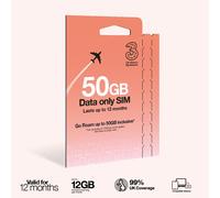 Three PAYG Mobile Broadband SIM, Pre-loaded with 50GB of Data that Lasts up to 12 Months