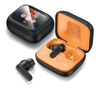 THREE PEACHES Wireless Earbuds Touch Screen ANC Active Noise Cancelling Earphones,In Ear Gaming Headphones Wireless Bluetooth Ear Phones ENC Ear Buds Noise Cancelling Bluetooth Earbuds LED Display