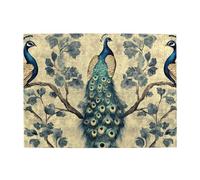 Three Peacocks Are On The Branch Wooden Puzzle 500 Piece Jigsaw Puzzle For Adults Challenging Puzzle For Game Size 15"X20.4"