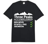 Three Peaks Accomplished Ben Nevis Scafell Pike Snowdon Comfort Colors Adult Heavyweight T-Shirt