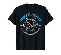 Three Peaks Challenge Hike Club Mountain Gift T-Shirt