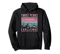 Three Peaks Challenge Retro National 3 Peak Vintage Mountain Pullover Hoodie