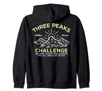 Three Peaks Challenge - UK National 3 Peak Vintage Mountains Zip Hoodie