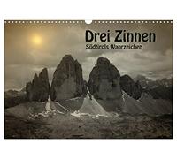 Three Peaks - South Tyrol's landmark UK-Version (Wall Calendar 2026 DIN A3 Landscape), CALVENDO 12 Month Wall Calendar