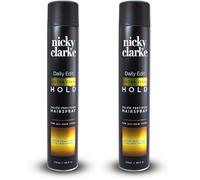 Three Pears Limited Nicky Clarke Daily Edit Extra Firm Hold Hairspray 750ml - Professional Salon Size Spray, Flexible Brushable Hold, Smooth Finish (Extra Firm Hold) (Pack of 2)