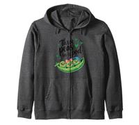 Three Peas in a Pod Matching Friends Besties Cute Family Zip Hoodie