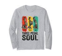 Three Pedal Soul Manual Transmission Stick Shift Long Sleeve T-Shirt
