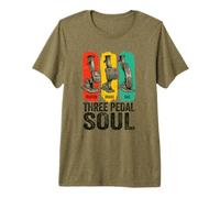 Three Pedal Soul Manual Transmission Stick Shift Premium T-Shirt
