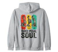 Three Pedal Soul Manual Transmission Stick Shift Zip Hoodie