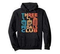 Three Pedals Club - Funny Manual Car Driver Vintage Pullover Hoodie