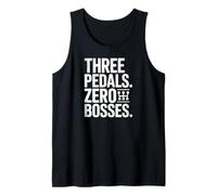 Three Pedals No Bosses Manual Stick Shift Tank Top