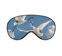 Three Pelicans Sleep Mask Comfort Travel Eye Masks with Adjustable Elastic Strap Soft Funny Block Light Sleep Eye Cover for Side Sleeper for Nap Men Women Gift