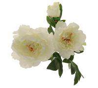 Three Peony 82Cm - Cream Artificial Flowers