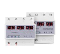 Three Phase 3P+N Din Rail Phase Selector Voltmeter Adjustable Voltage Relays 63A/100A 1Pcs(100A phase selector)
