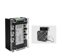 Three Phase AC Voltage Regulating Module Power Regulator Thyristor 380V Solid State Relay Dimming 25A-400A Potentiometer Control 1Pcs(With Heatsink Fan,400A)