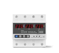 Three Phase Adjustable Over and Under Voltage Protector 3 Phase Automatic Recovery Protective Device Reset 63A 380V NWPNLXEA