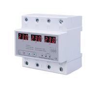Three Phase Adjustable Over and Under Voltage Protector 3 Phase Automatic Recovery Protective Device Reset 63A 380V