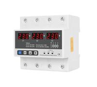 Three Phase Adjustable Over and Under Voltage Protector 3 Phase Automatic Recovery Protective Device Reset 63A 380V