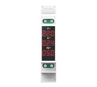 Three Phase Digital Meter for Voltage Current and Frequency Monitoring with LED Display, Compact Modular DIN Rail Gauge Indicator for Industrial and Commercial Use