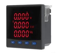 Three Phase Digital Multifunction Meter, 96x96mm LED Display with RS485 for MODBUS, 0.5S Accuracy for Industrial Power Monitoring