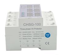 Three-Phase Digital Over and Under Voltage Protector Relay with Adjustable Current Limiter, DIN Rail Mount, Flame-Retardant PC Housing, Real-Time Display for AC 220V/380V Industrial Electrical Safety