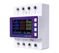 Three-Phase Electricity Meter, For Tuya Smart Supply Monitor | Tuya-enabled 3-phase Supply Meter, Real-time V/I/energy Tracking With Over-voltage Protection For Home And Industrial Use
