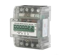 Three Phase Four Wire Digital Energy Meter, 220/380V 5-80A, DIN Rail Mounted Electricity Counter with Backlit LCD and Pure Copper Terminals(10-100A)