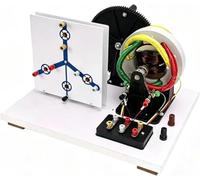 Three Phase Hand Crank AC/DC Generator Model, Generator Physics Experiment Kit, Physical Teaching Aid for Classroom Demonstration