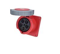 Three-Phase Industrial Waterproof Plug Connector 63A/125A 3-core 4P5-hole Explosion-Proof Aviation Exposed and Concealed Socket(5p125a Ip67 Concealed Straight)
