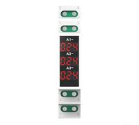 Three Phase LED Digital Ammeter DIN Rail Mountable Compact Design for Real Time Electrical Parameter Visualization