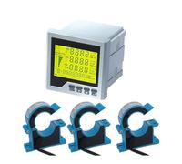 Three Phase Multifunction Meter Three Phase AC 100A 200A 300A 400A 500A 600V Multi-Function Meter With Power Factor RS485, KWh AV Watt Power Panel Meter (Size : 250A)