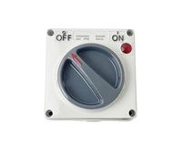Three-phase Outdoor Switch 63A Rainproof Power Knob Industrial With Lamp 380V220V IP66