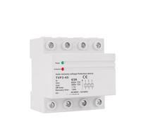 Three Phase Over Under Voltage Protector 3 Phase Automatic Recovery Protective Device Surge Protection Relay Reset 63A 60A 380V AUOQKQUT