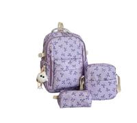 Three Piece Backpack For Everyday Use With Spacious Compartments And Modern Design School Travel Bag Travelling Girls