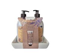 Three Piece French Lavender Hand Care Gift Set Designed in USA Hand Wash: 500ml Hand Lotion: 500ml Hand Cream: 60ml