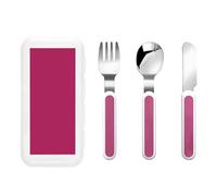 Three-Piece Set of Children's Cutlery-Safe and Durable Plastic Pp+430 Stainless Steel, Suitable for Kindergartens, Picnics, Birthday Parties and Other Scenes.