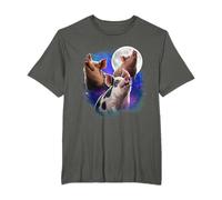 Three Pig Howling At The Moon Funny Pig Meme T-Shirt