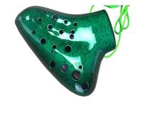Three Pipes Plastic Ocarina For Beginners Professional Players Lovers Alto C Musical Instruments (Color : Green)